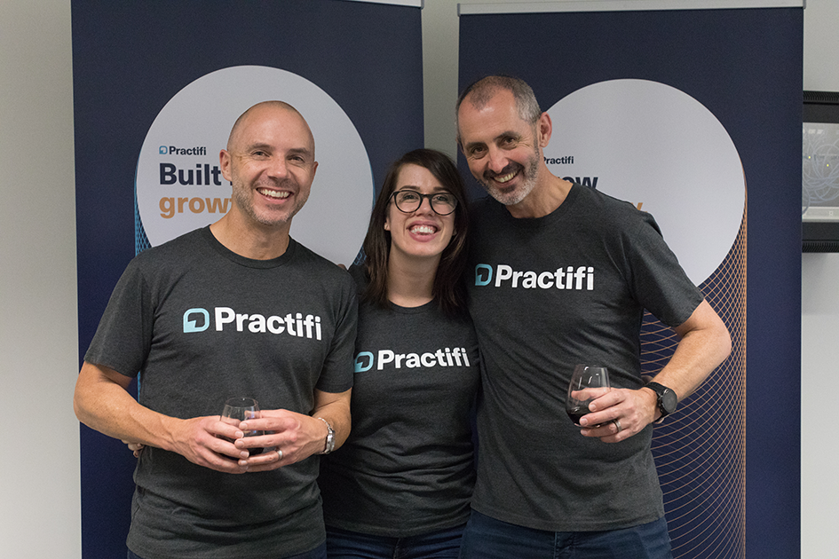 Practifi | US Expansion Exceeds Expectations Photo of Practifi Executives. Practifi is a business management platform for financial firms
