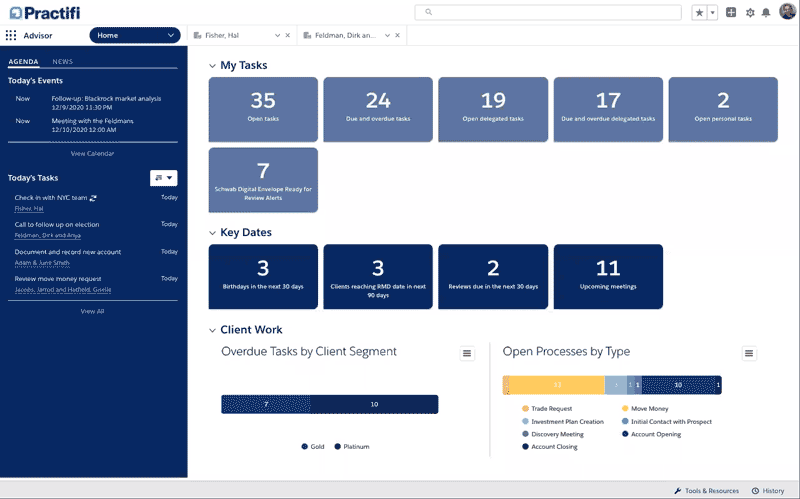 Advisor Dashboard