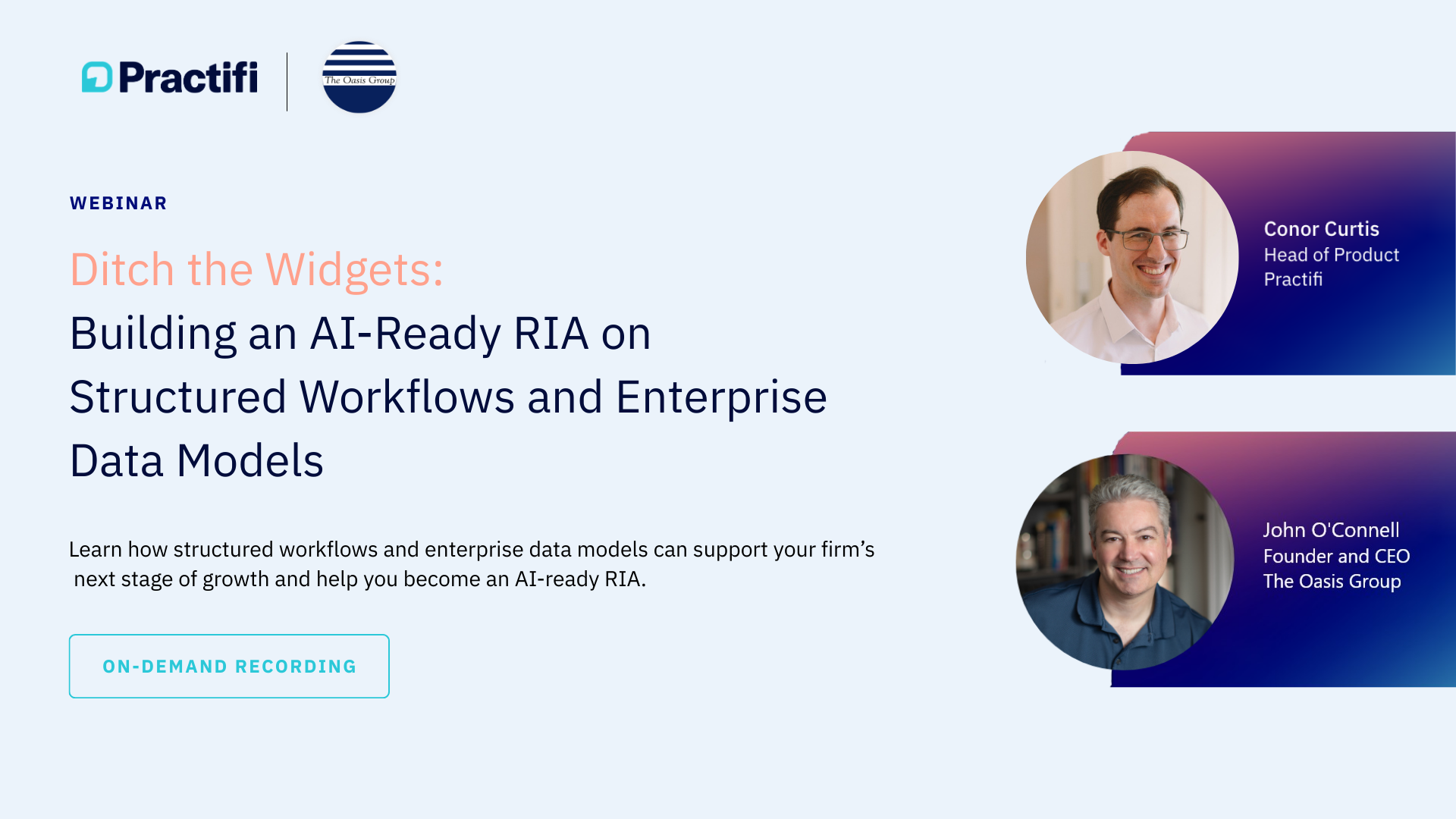Ditch the Widgets: Building an AI-Ready RIA on Structured Workflows and ...